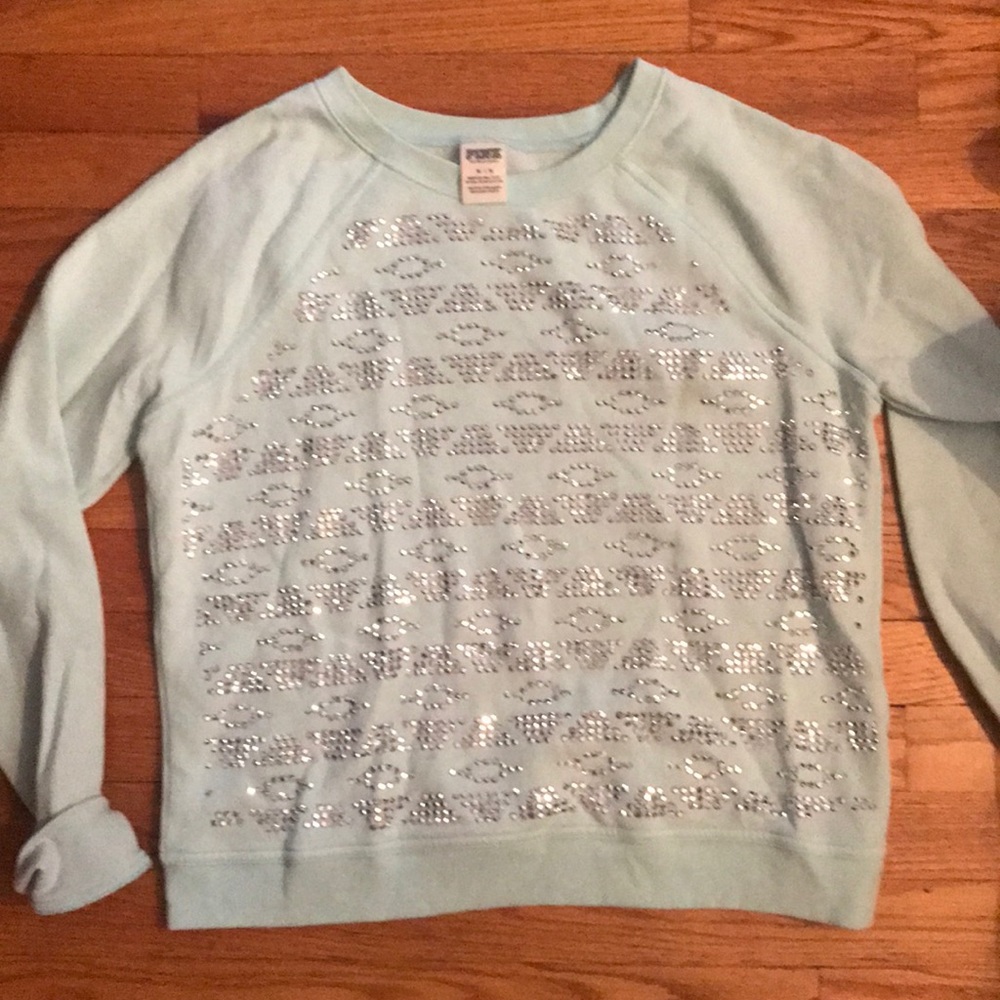 PINK crewneck sweatshirt!
